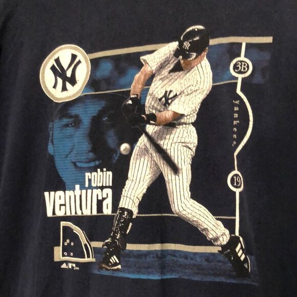 NY Yankees Robin Ventura 3rd Base 2003 Tee L - Picture 2 of 10